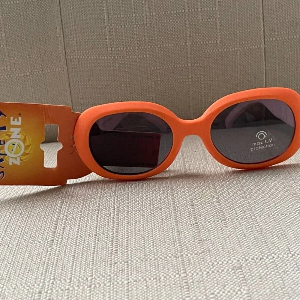 Safet Zone Kids Sunglasses Lilac and Orange Tone Eye Wear UV Protect lot of 2